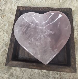 Rose Quartz Heart Bowl
